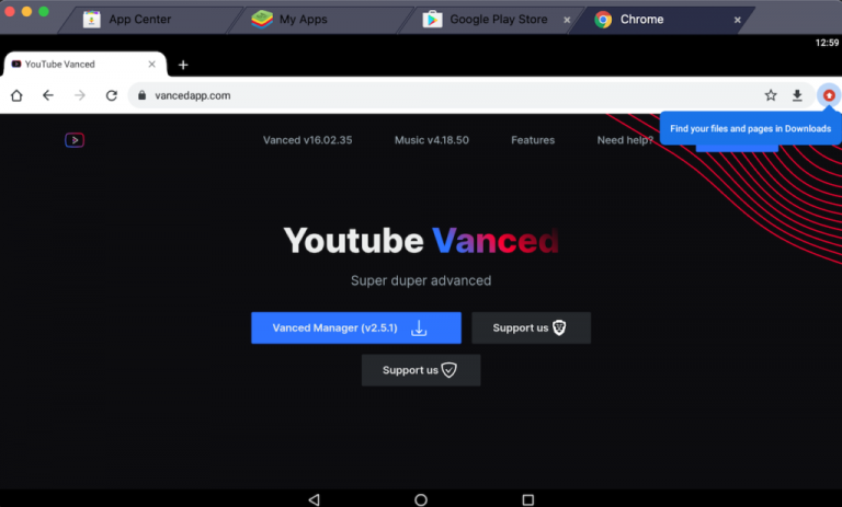 youtube vanced for pc