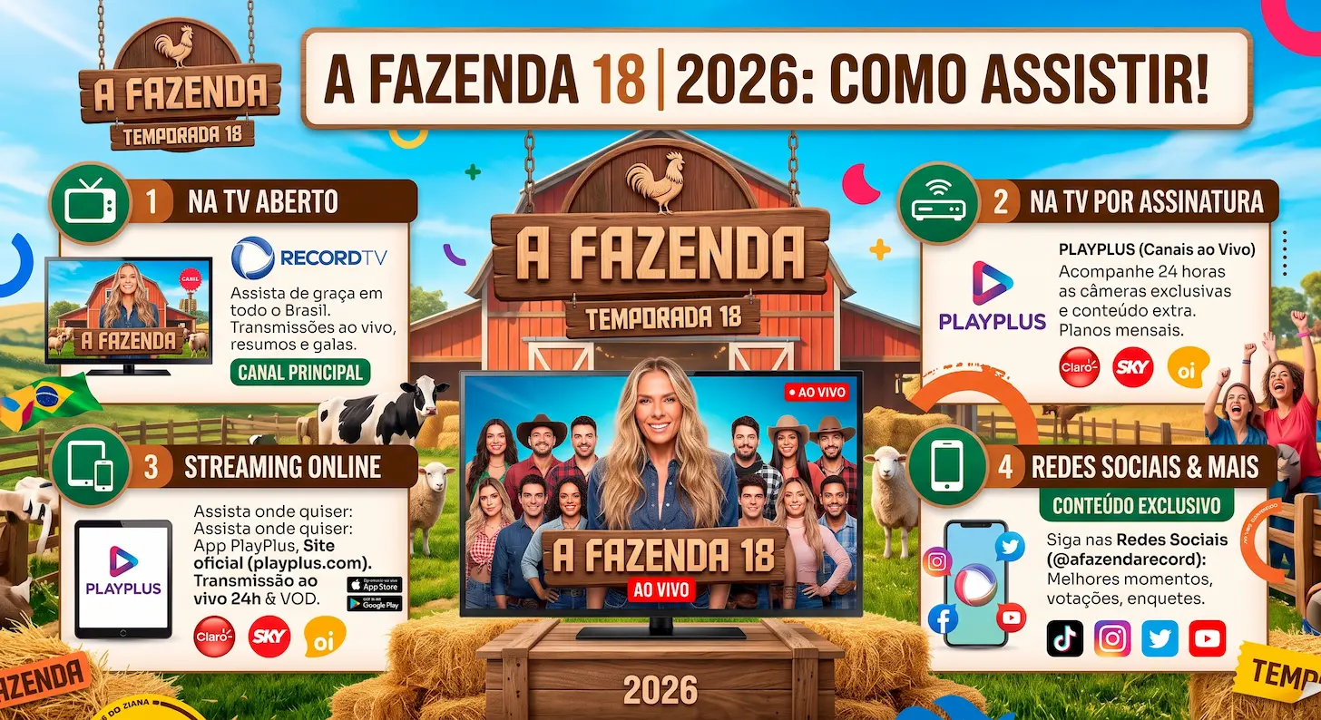 A Fazenda Ao Vivo 24h: Veja Como Assistir Sem Perder Nada (Grátis e Sem Travar) A Fazenda Ao Vivo 24h: Veja Como Assistir Sem Perder Nada (Grátis e Sem Travar)