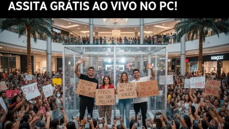 Casa de Vidro BBB26: Como Assistir ao Vivo no PC e Não Perder Nada (De Graça!)