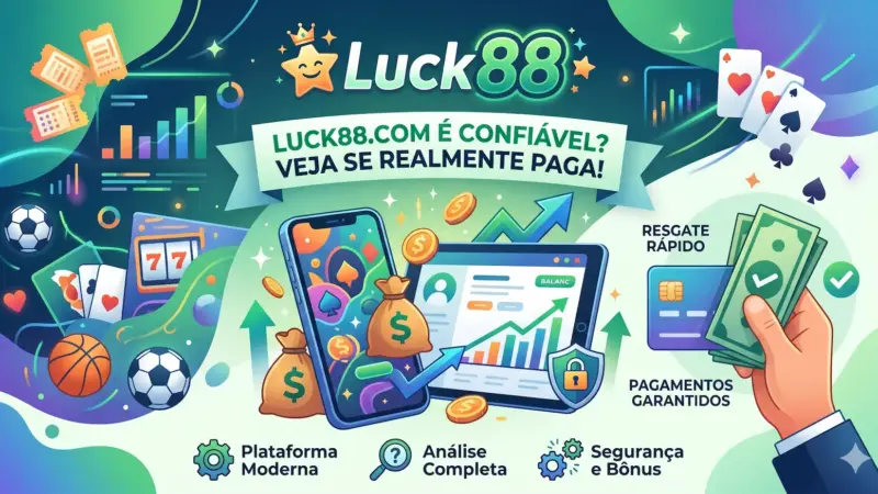 Luck88.com paga mesmo? Plataforma confiável? ganhe bonus!